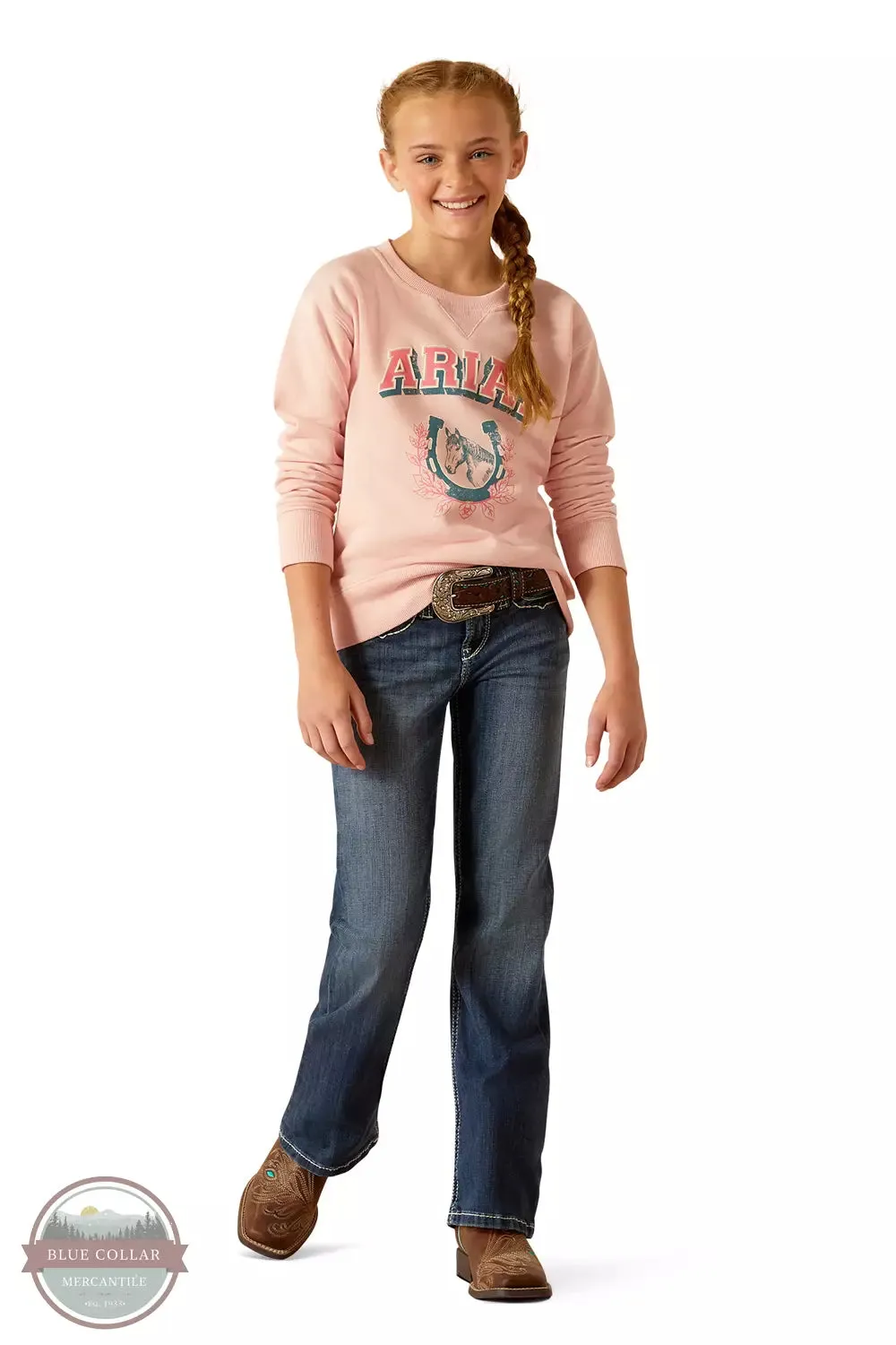 10048587 College Sweatshirt in Blushing Rose