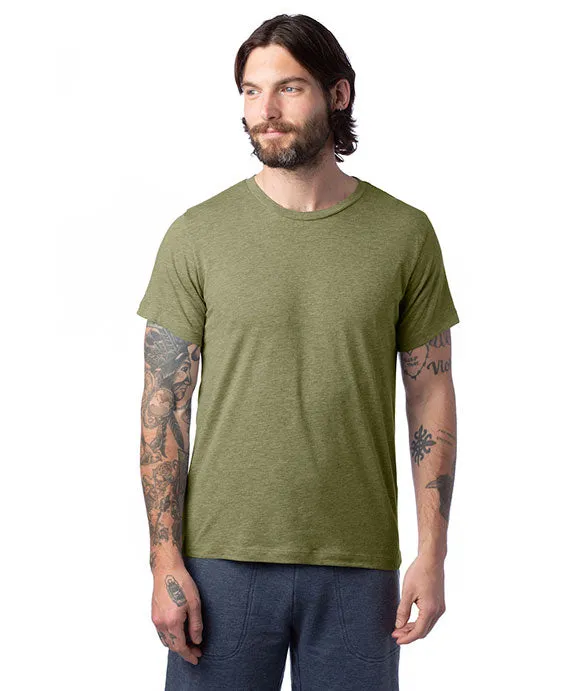 1070CV - Alternative Unisex Cotton/Poly Go-To T-Shirt | Heather Military