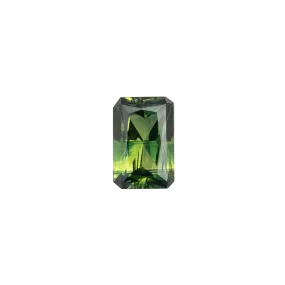 1.48ct Emerald Cut Green Queensland Sapphire SF059