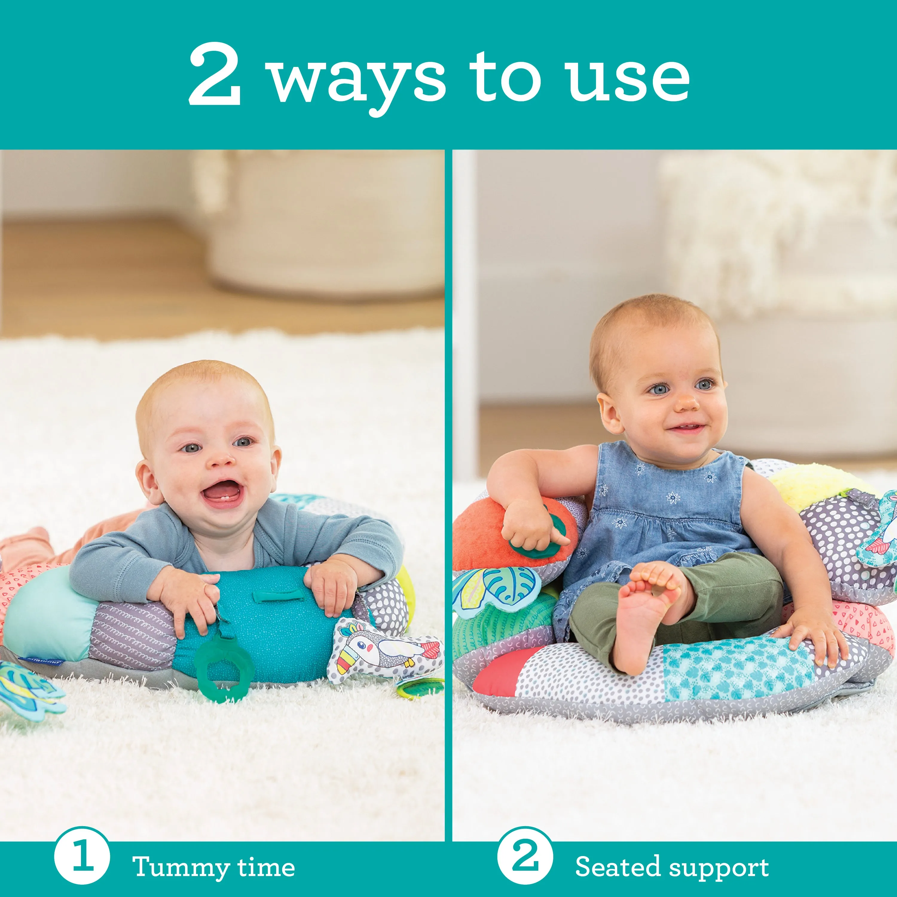 2-in-1 Tummy Time & Seated Support™