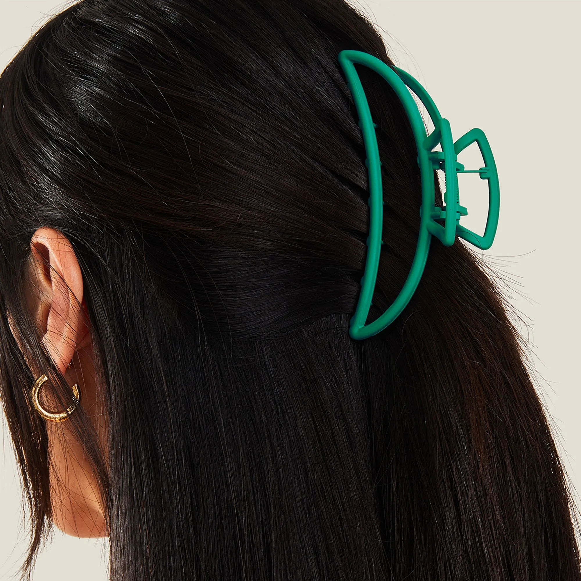 Accessorize London  Semi Circle Claw Clip Teal