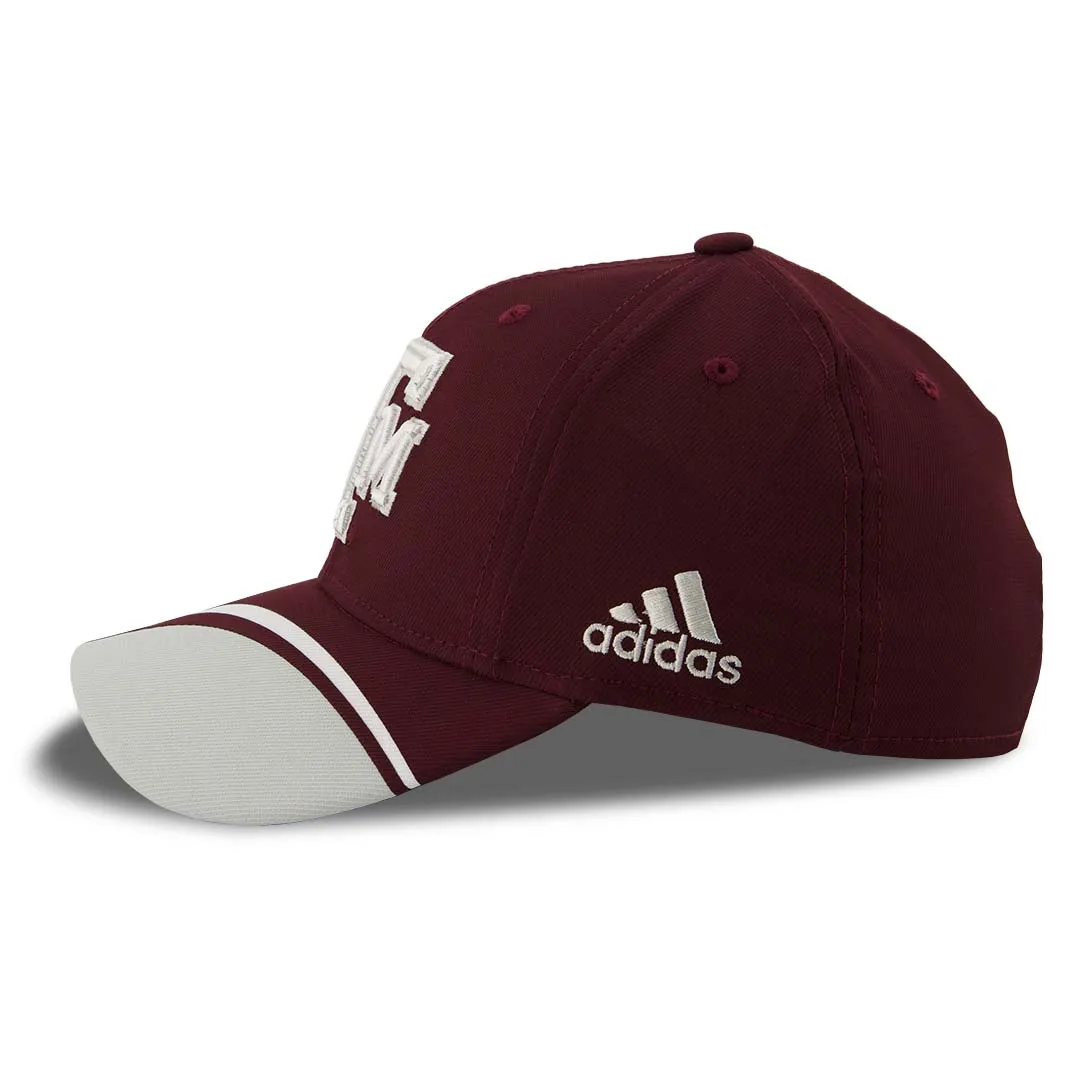 adidas - Kids' (Youth) Texas A&M Aggies Structured Flex Cap (R48BMX66)