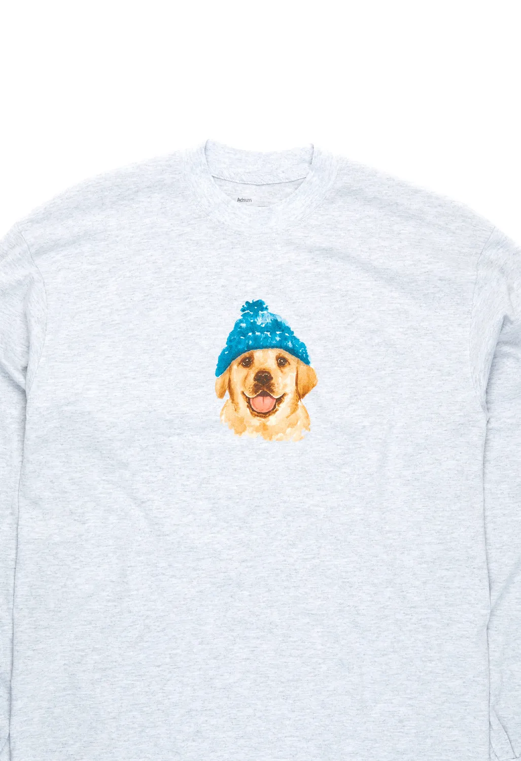 Adsum Men's Long Sleeved Dog Tee - Heather Grey