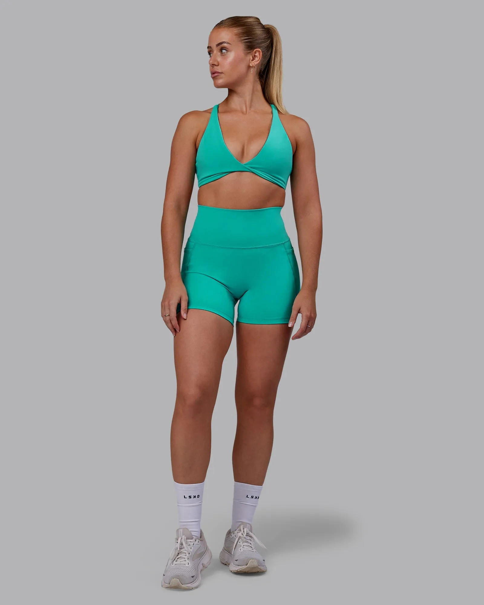 Agile Sports Bra - Turquoise Tide