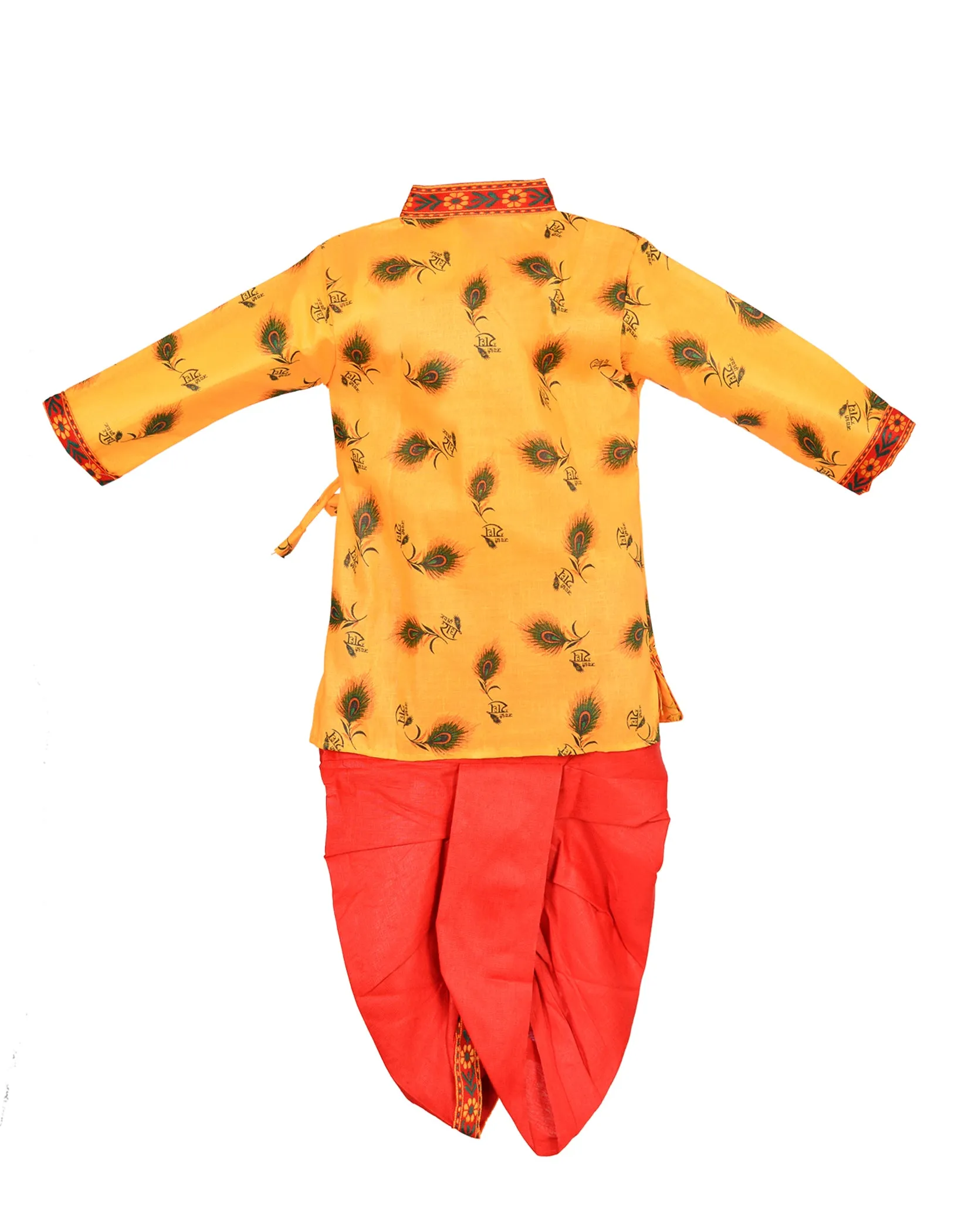 Ahhaaaa Kids Ethnic Cotton Kurta and Dhoti Pant Set for Boys