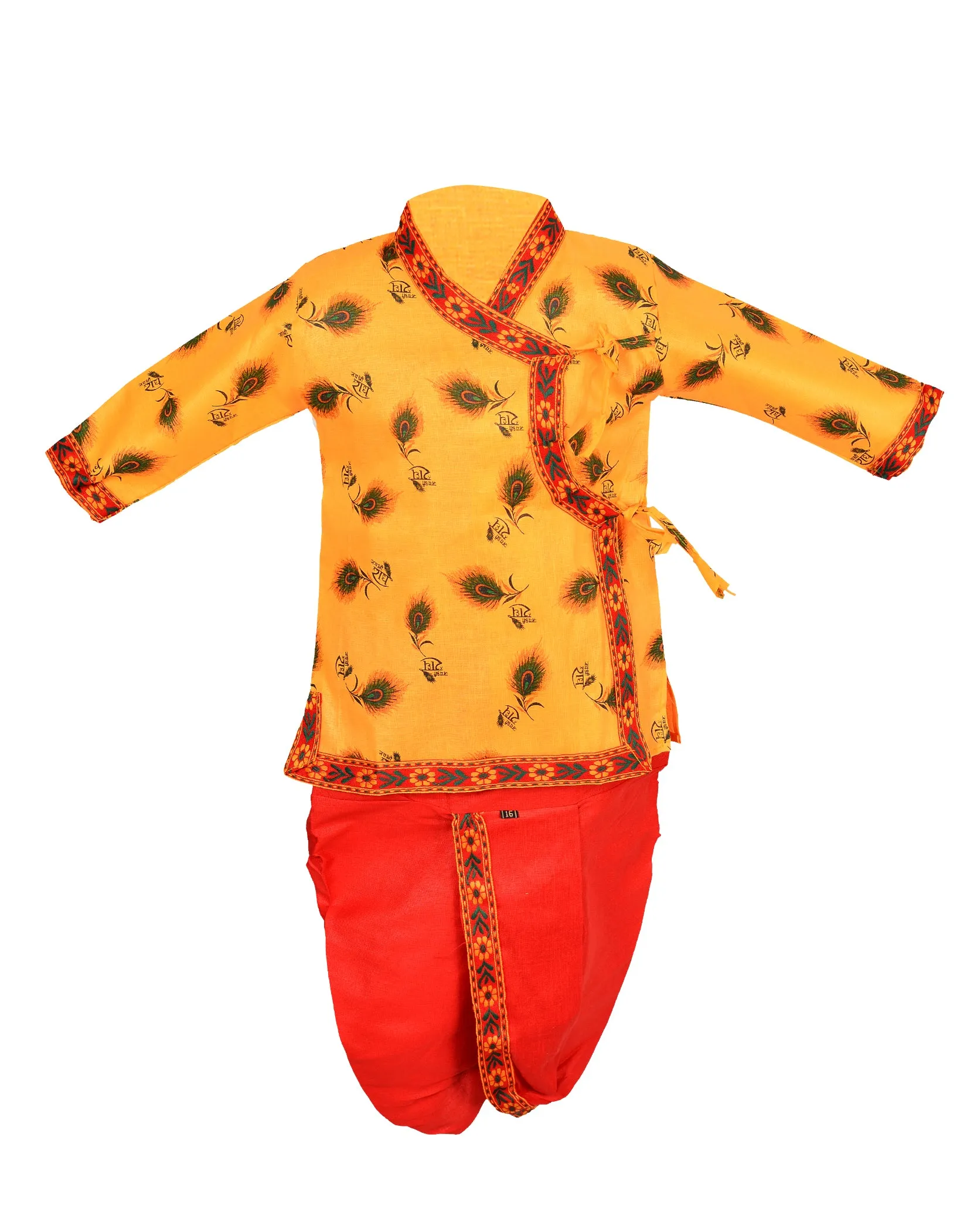 Ahhaaaa Kids Ethnic Cotton Kurta and Dhoti Pant Set for Boys