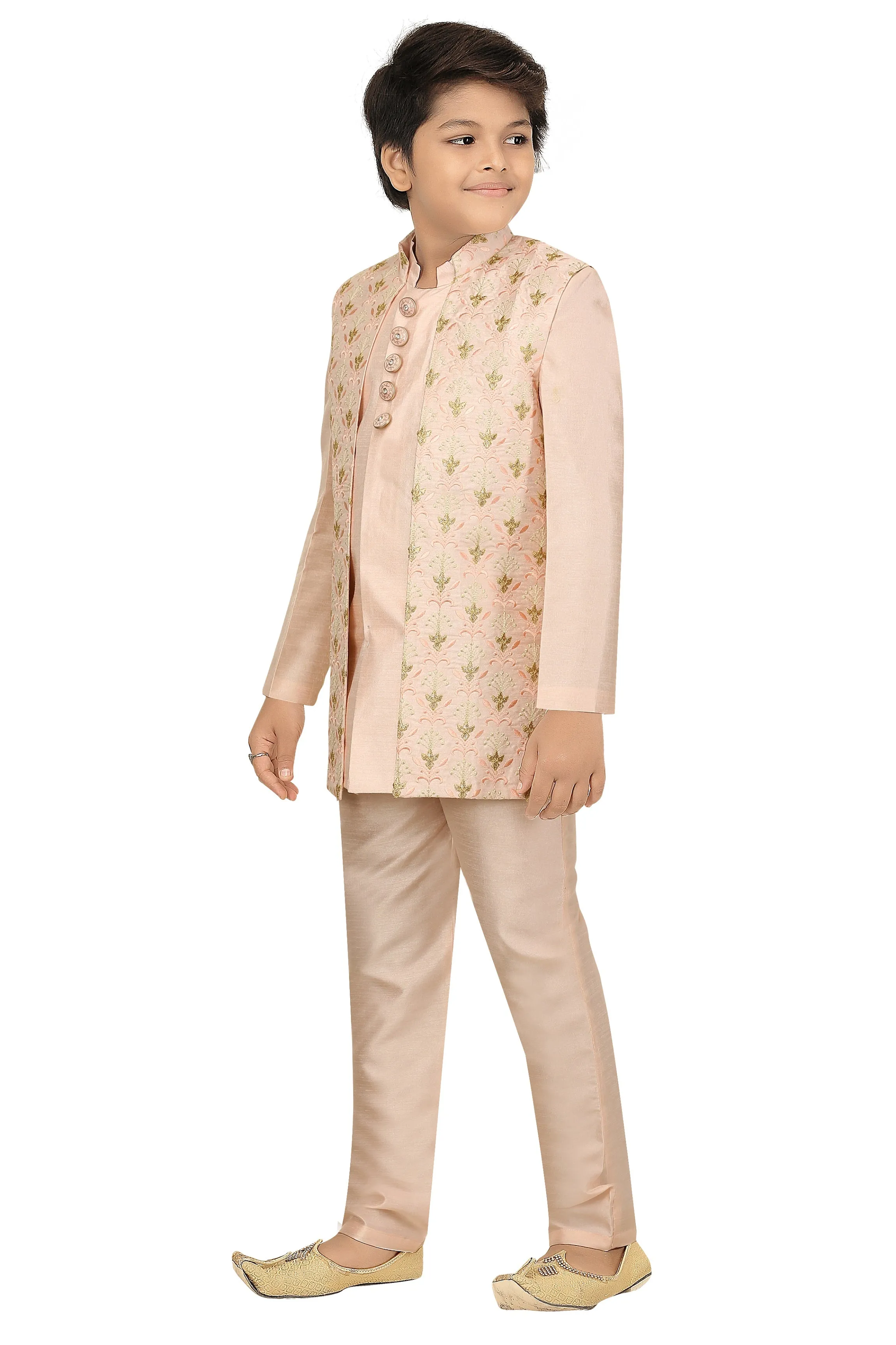 Ahhaaaa Kids Ethnic Indo Western, Kurta and Pajama Set For Boys