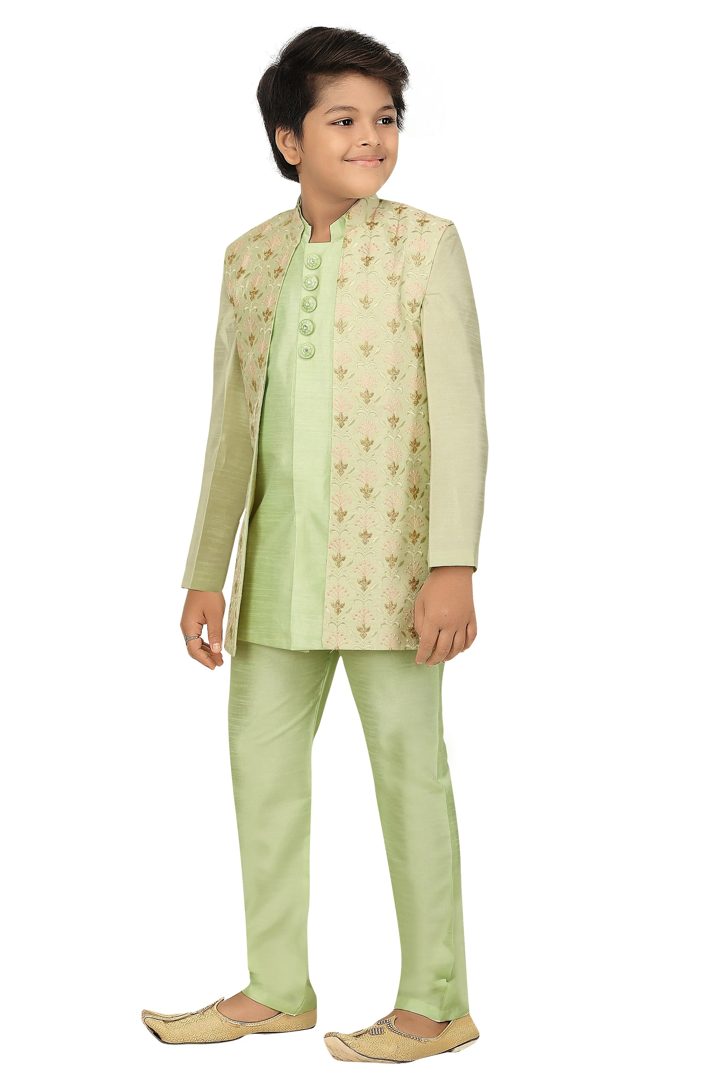 Ahhaaaa Kids Ethnic Indo Western, Kurta and Pajama Set For Boys