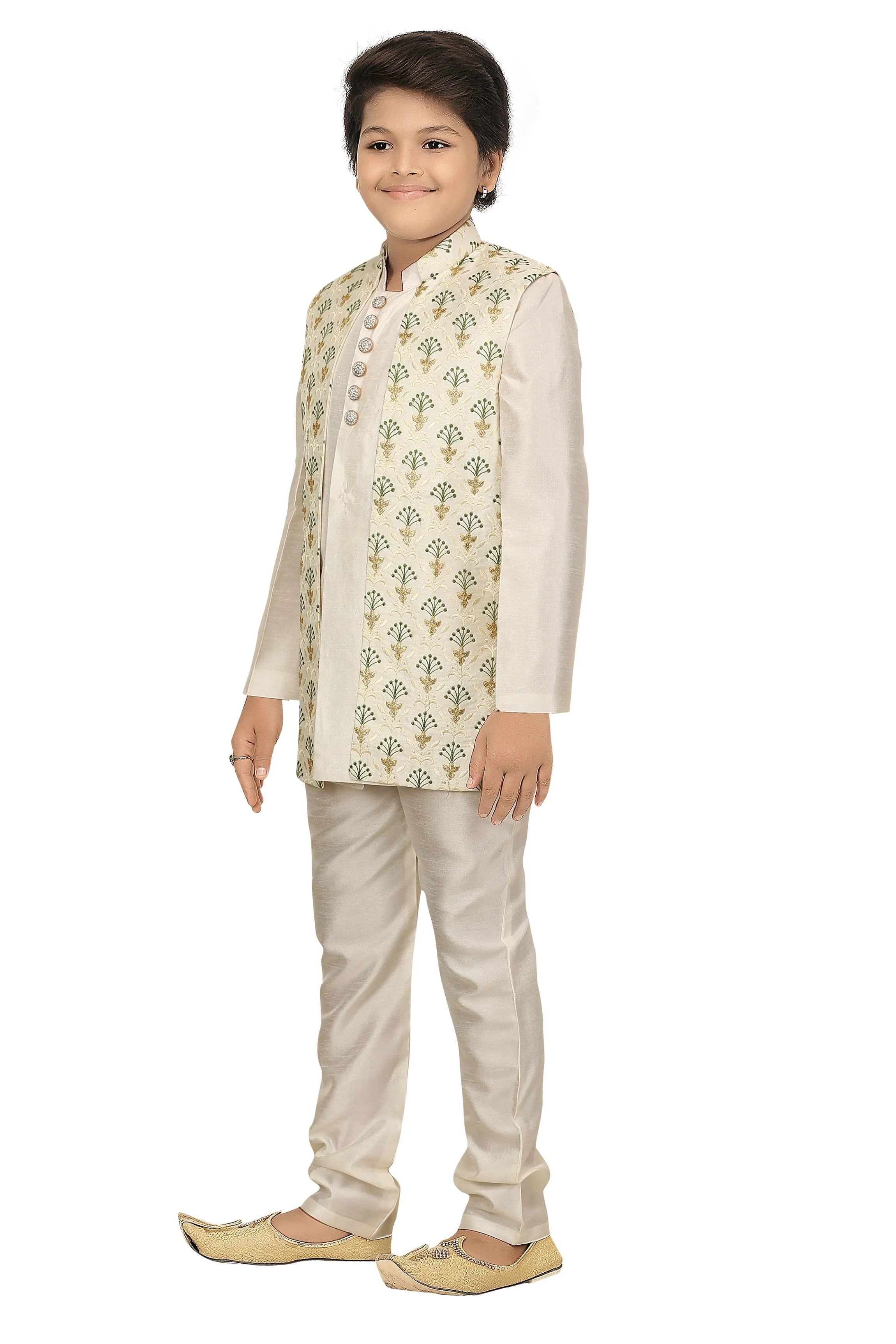 Ahhaaaa Kids Ethnic Indo Western, Kurta and Pajama Set For Boys