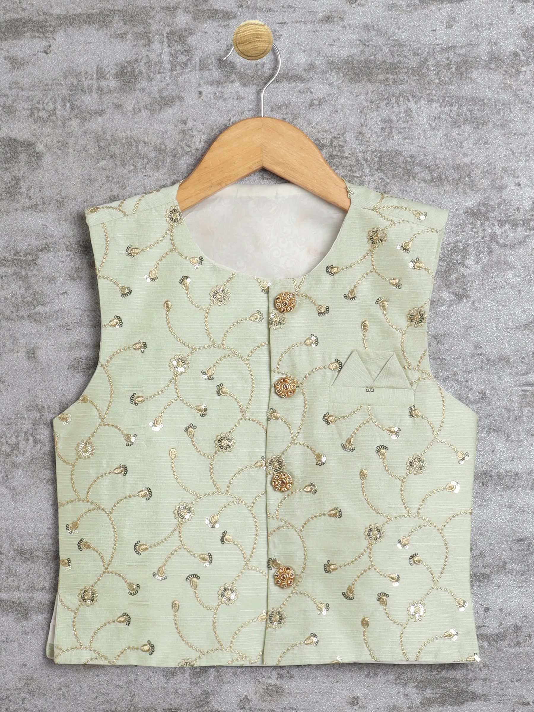 Ahhaaaa Kids Ethnic Waistcoat For Boys (Ethnic Jacket)