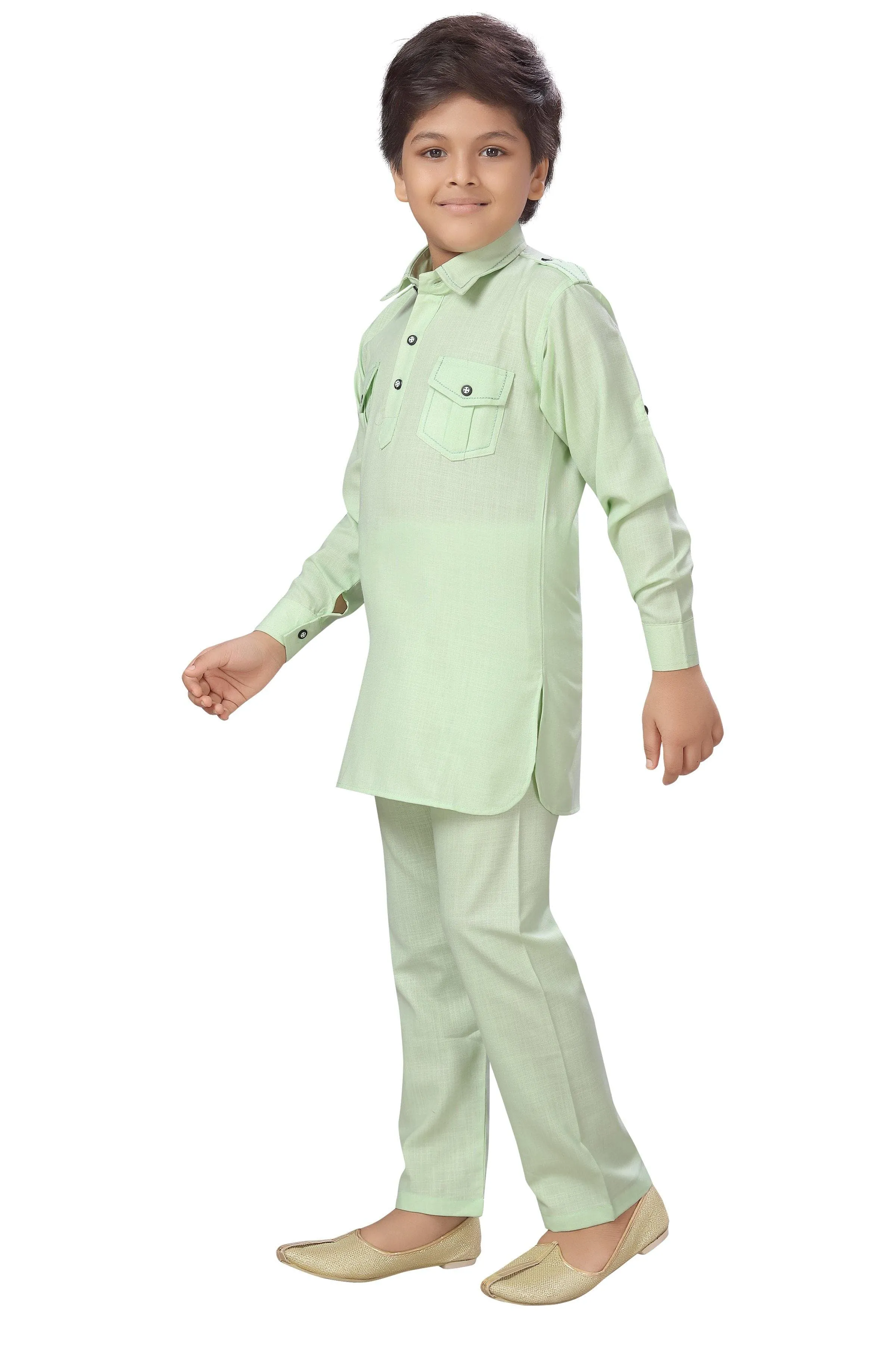 Ahhaaaa Kids Indian Ethnic Kurta and Payjama Pathani Suit For Boys