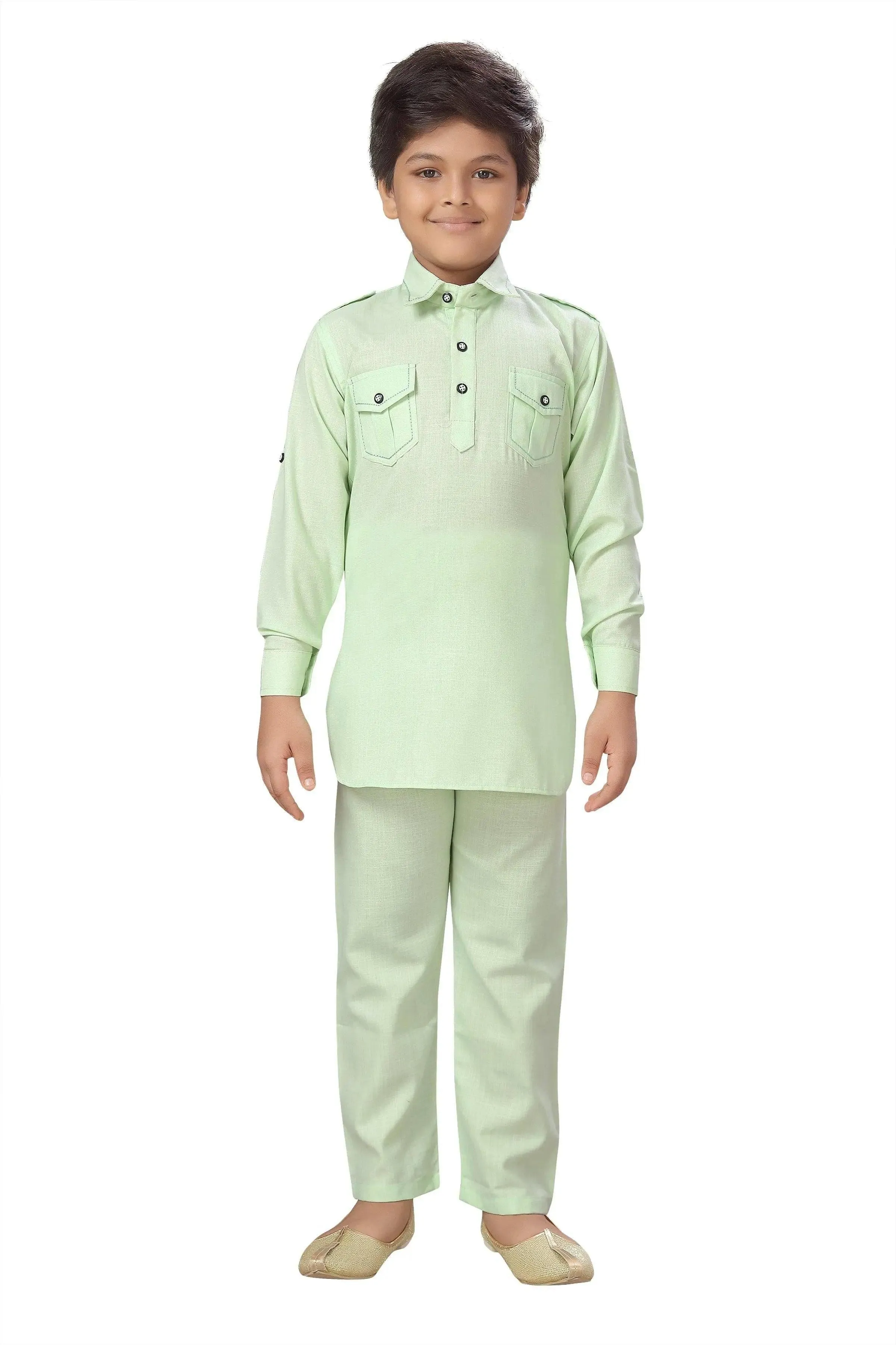 Ahhaaaa Kids Indian Ethnic Kurta and Payjama Pathani Suit For Boys