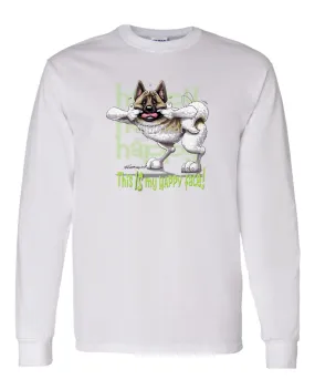 Akita - Who's A Happy Dog - Long Sleeve T-Shirt