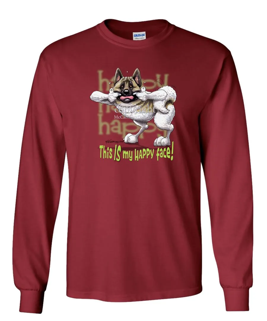 Akita - Who's A Happy Dog - Long Sleeve T-Shirt