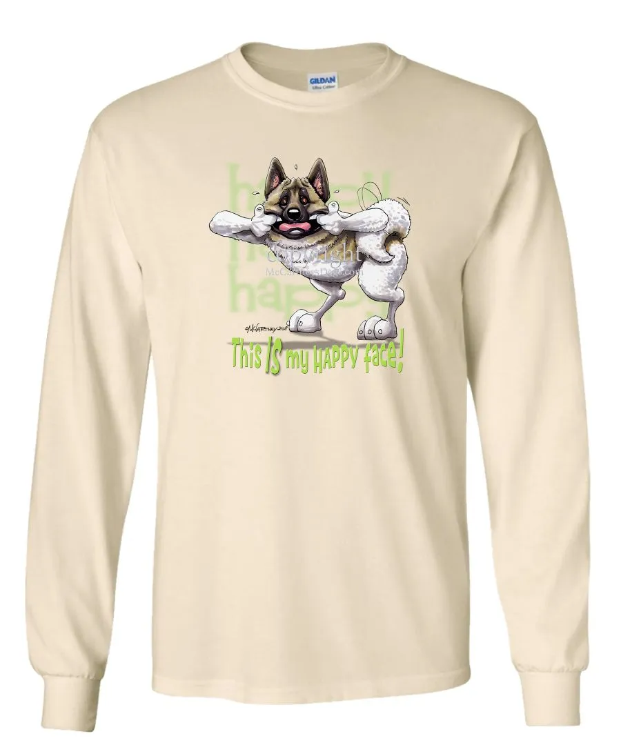 Akita - Who's A Happy Dog - Long Sleeve T-Shirt