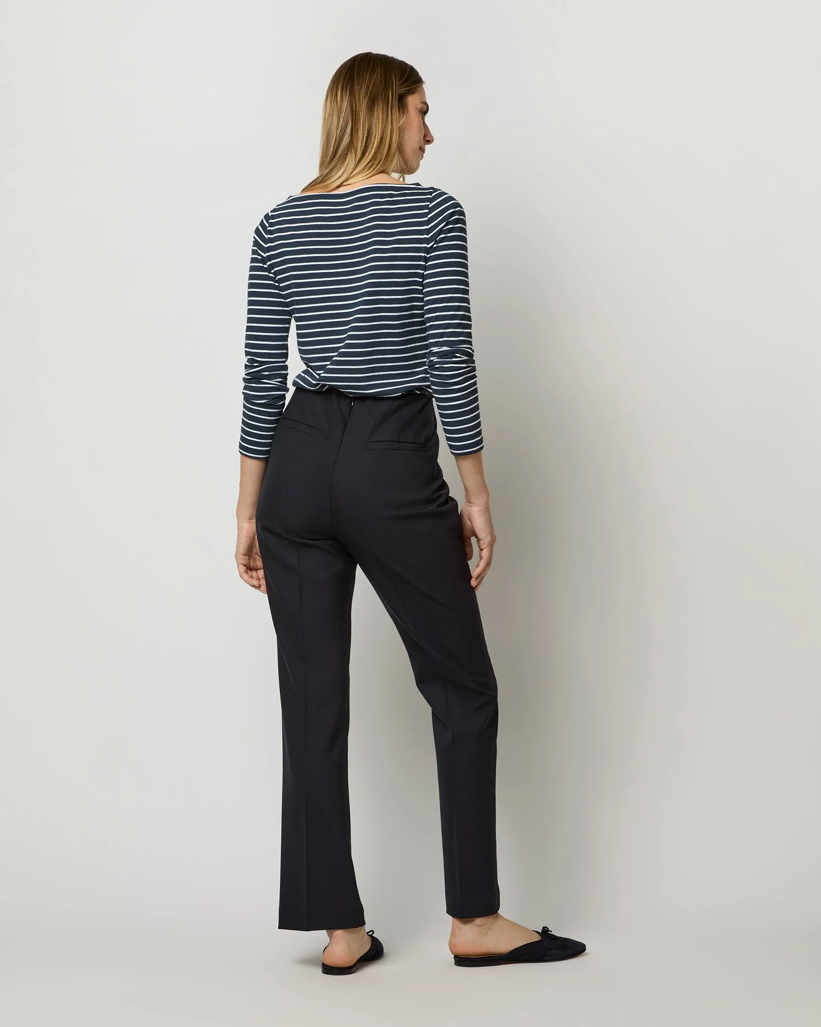 Alice Pant in Ink Tropical Wool