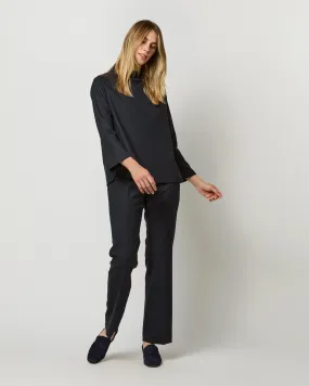 Alice Pant in Ink Tropical Wool