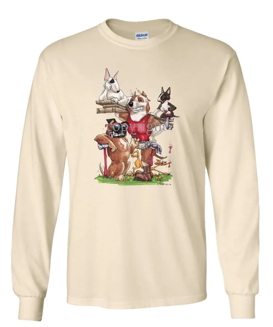 American Staffordshire Terrier - Group Construction - Caricature - Long Sleeve T-Shirt