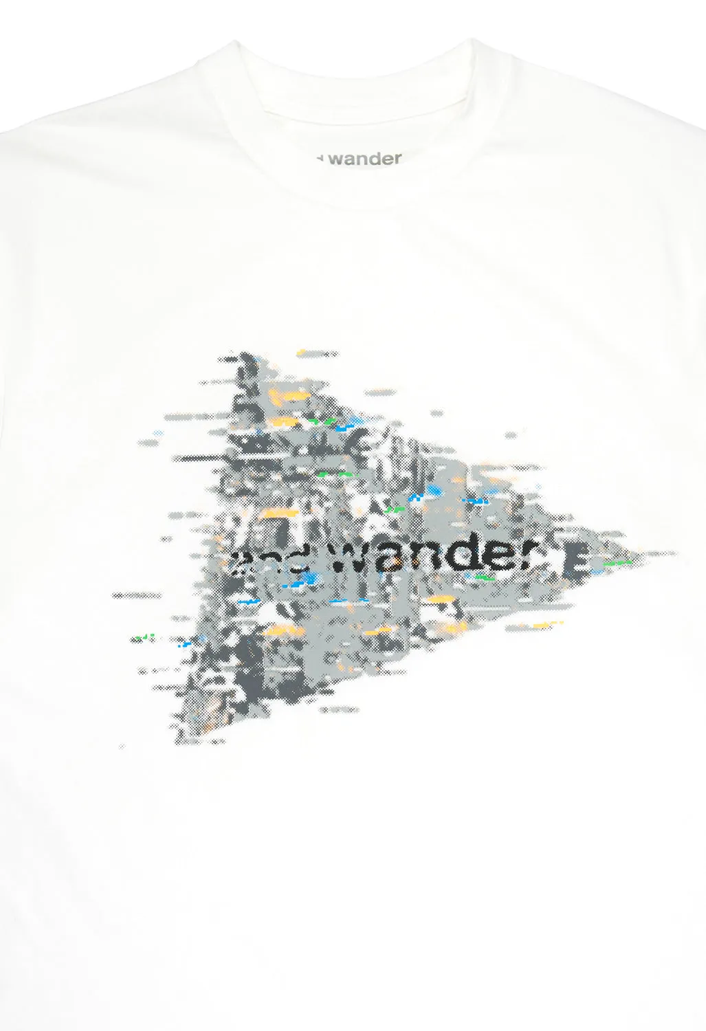 And Wander Men's Noizy Logo Printed Tee - White