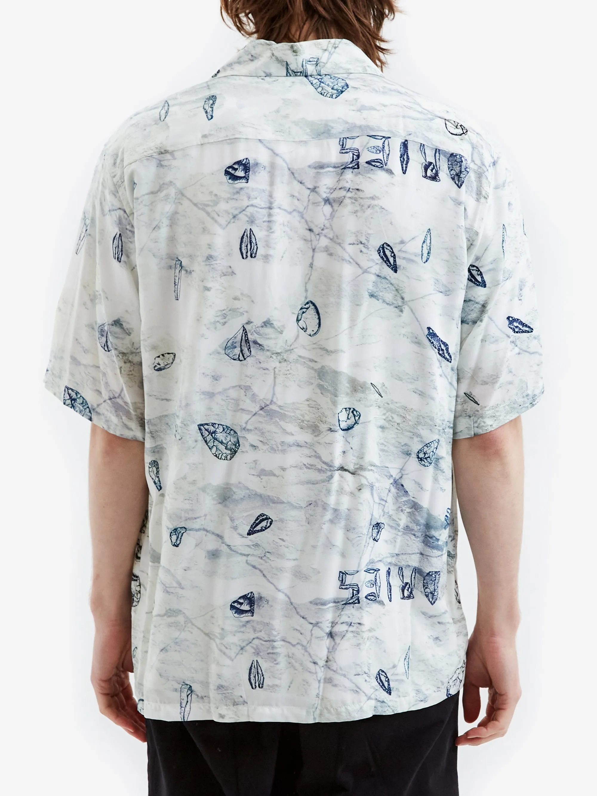 Aries Flints Hawaiian Shirt - White