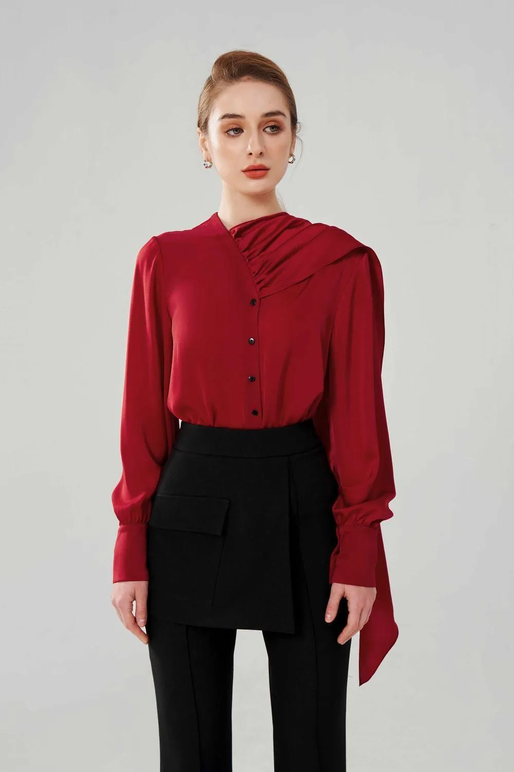 Atco Tie Necked Blouse