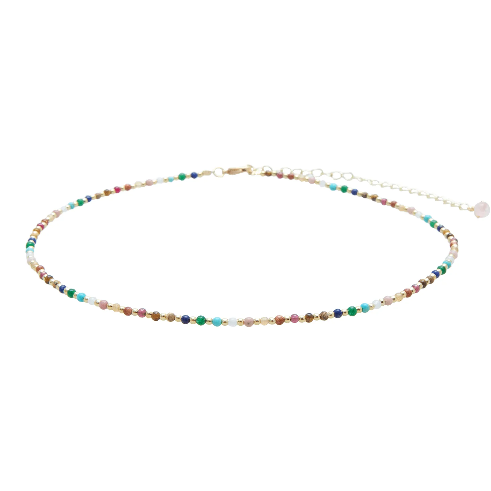 Aura   2mm Master Healer Necklace Stack