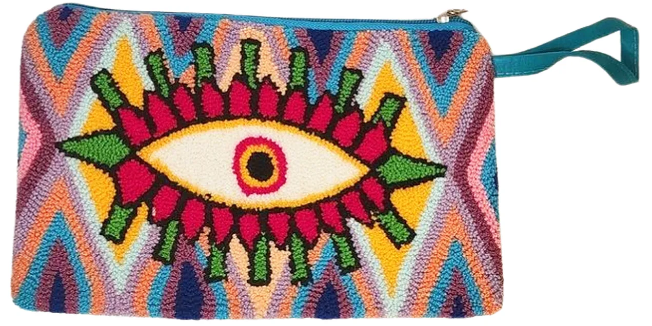 Bailey Handmade Wayuu Punch-needle Clutch