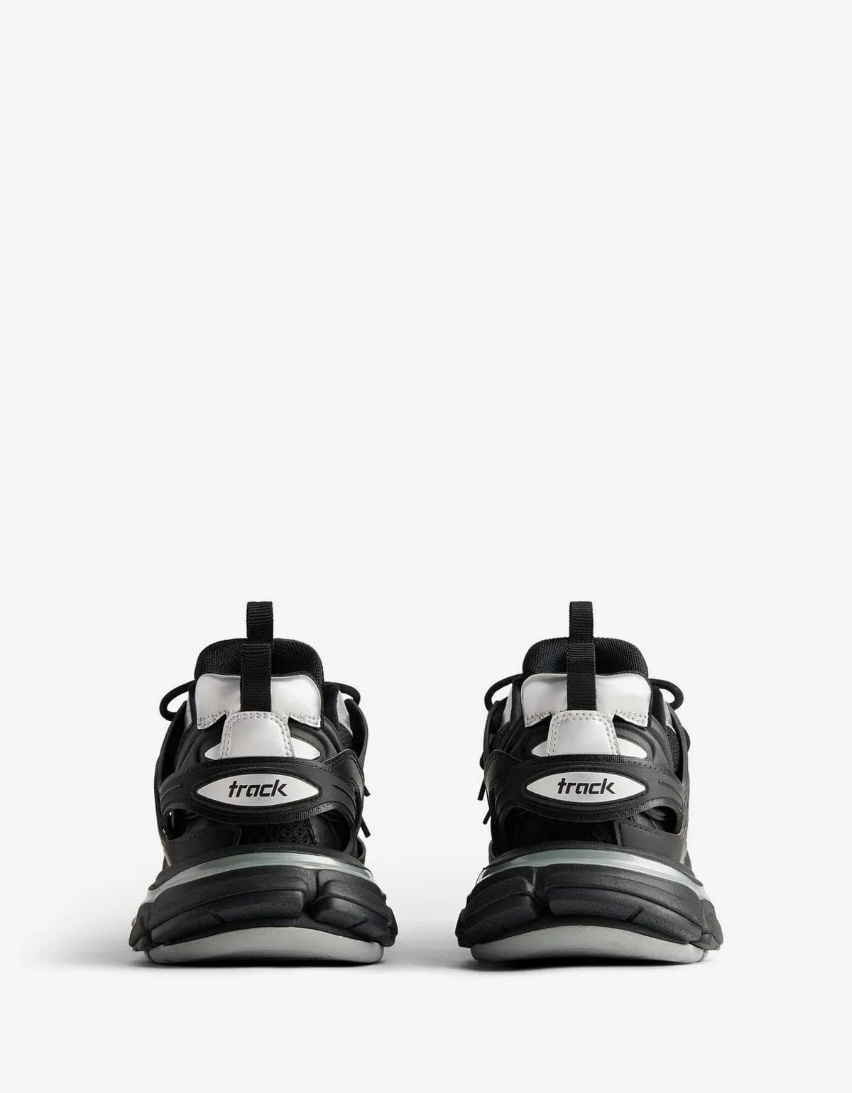 Balenciaga Black & Silver Track Trainers