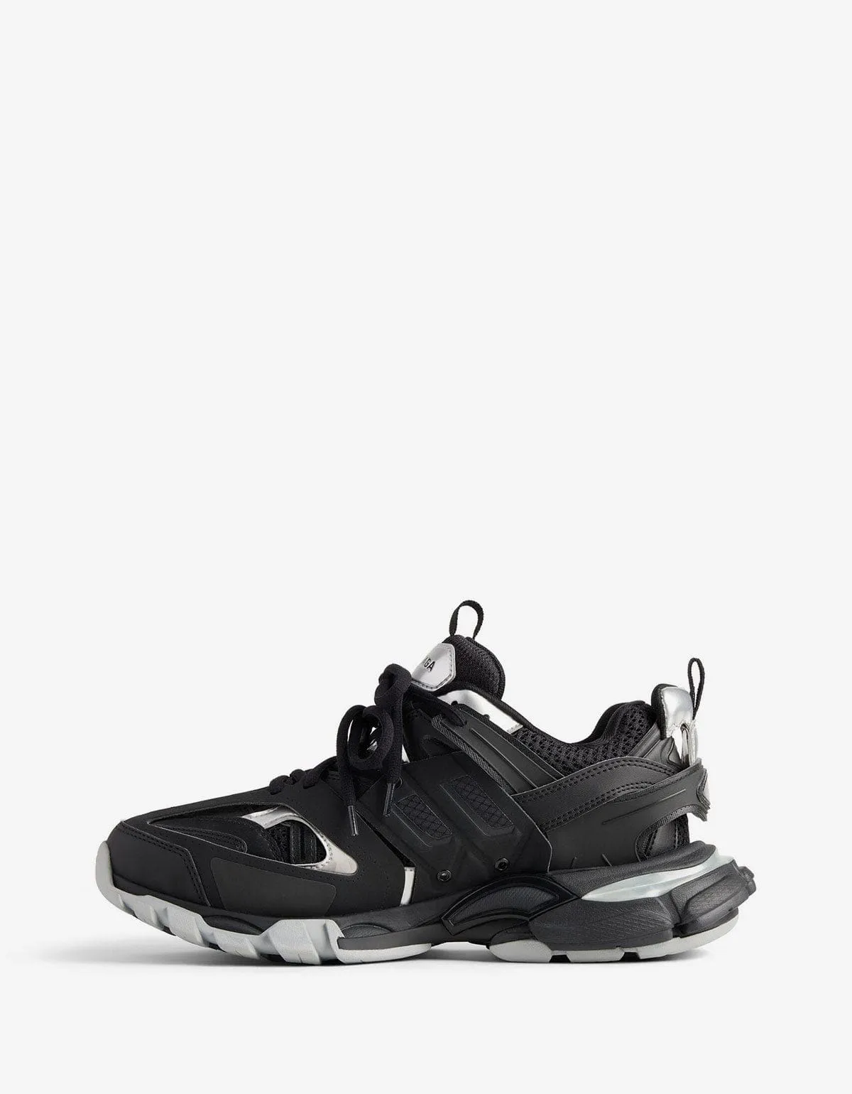 Balenciaga Black & Silver Track Trainers