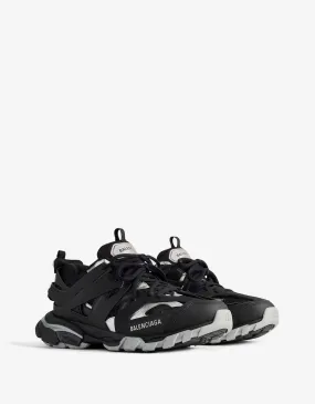 Balenciaga Black & Silver Track Trainers