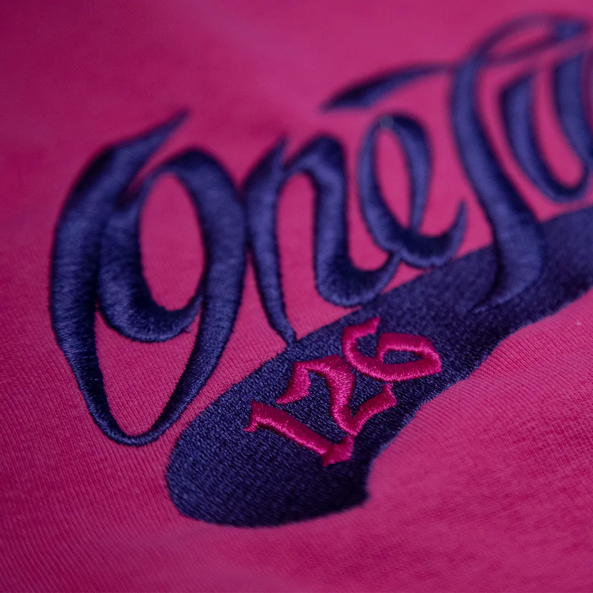 Baseball logo Spring/Fall Edition Hoodie (Raspberry/Fair Trade/Organic Cotton)