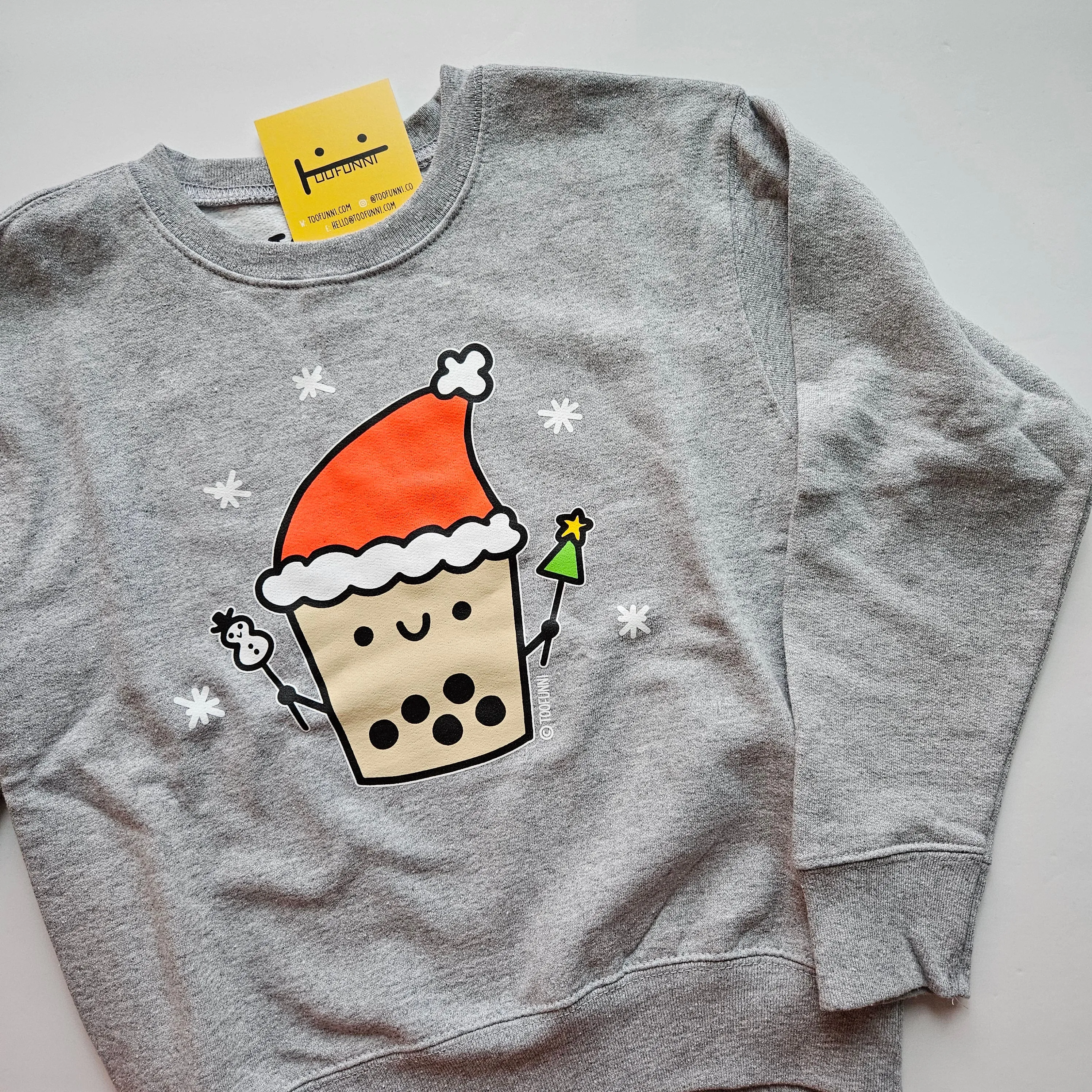 BBT CHRISTMAS - Grey Toddler Crew