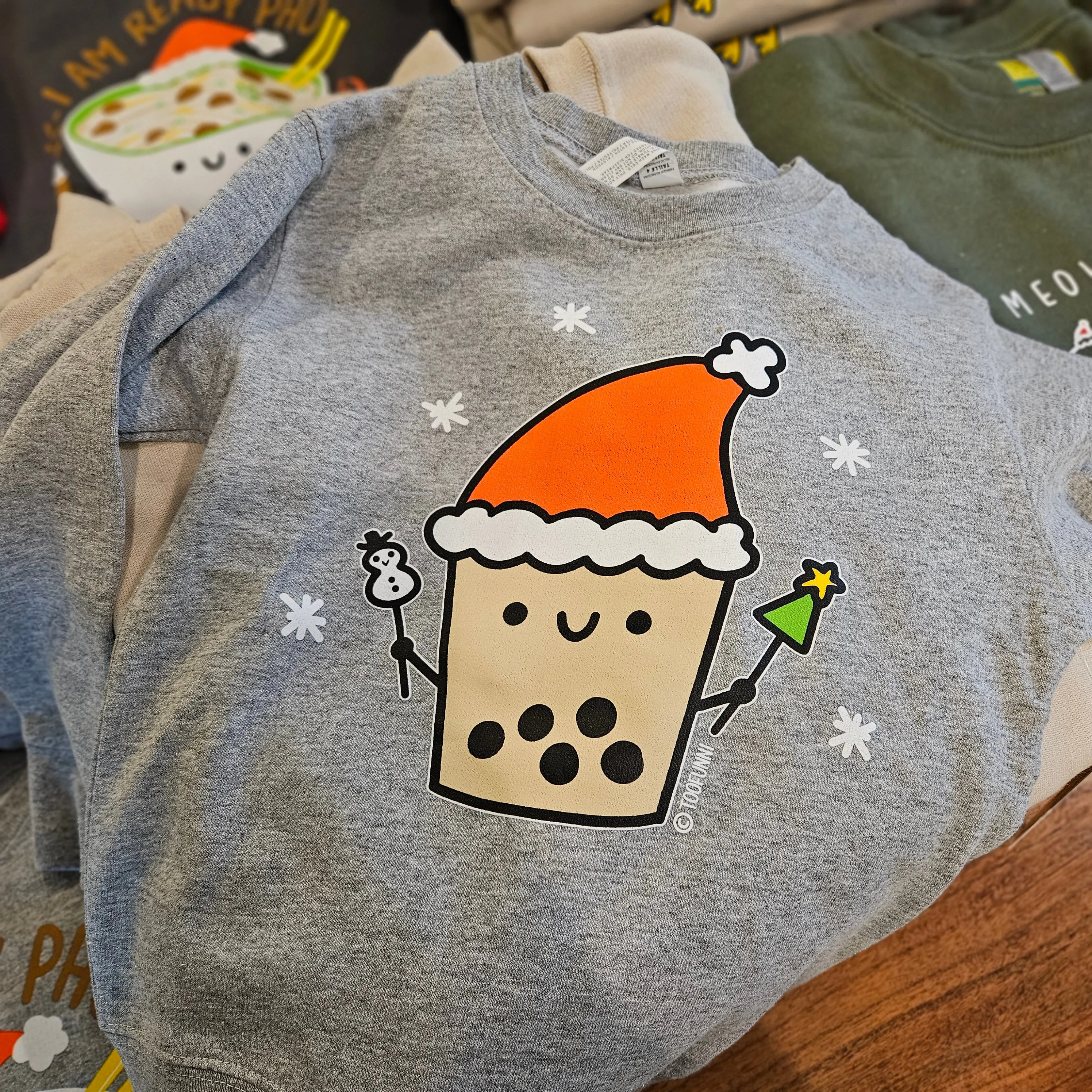 BBT CHRISTMAS - Grey Toddler Crew