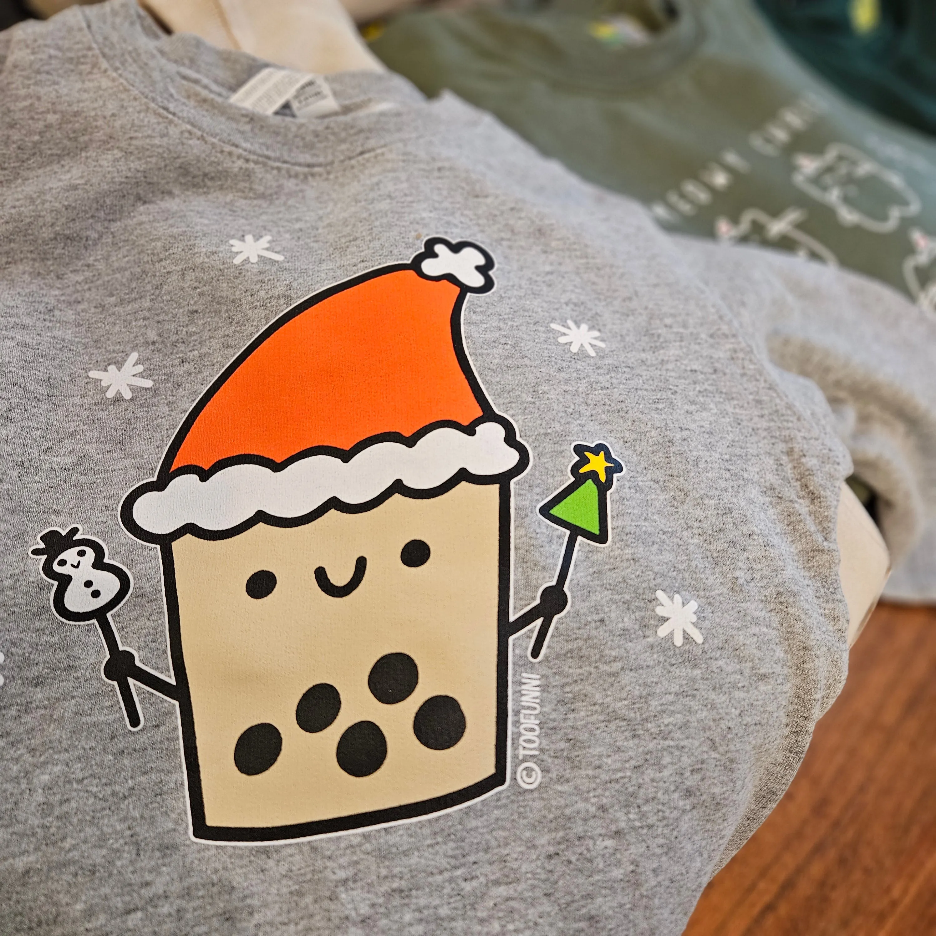 BBT CHRISTMAS - Grey Toddler Crew