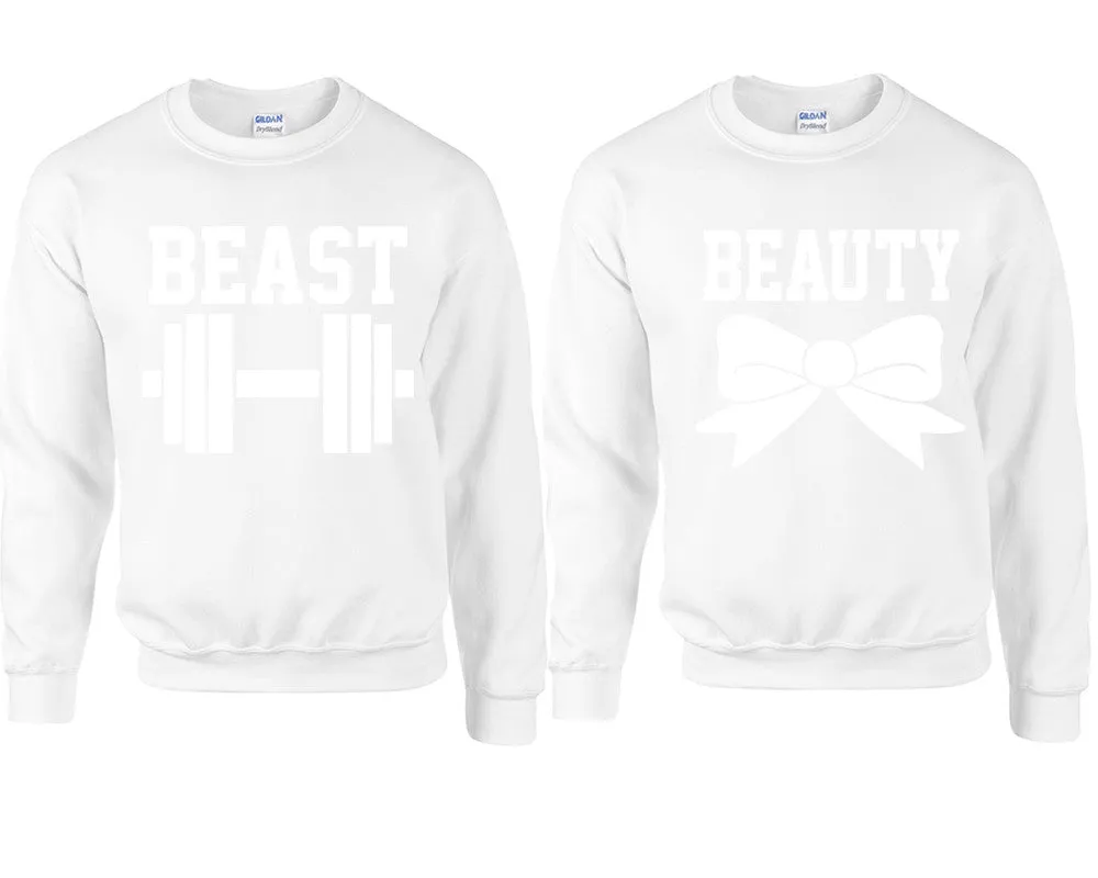 Beast and Beauty Couple Matching Sweaters, Couple Crewnecks