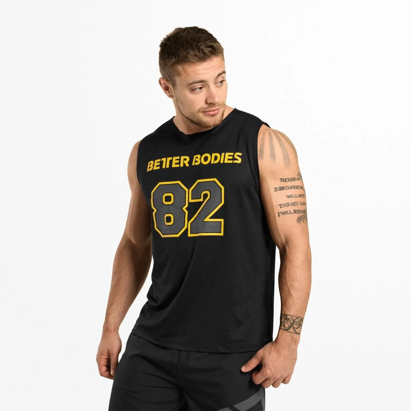 Better Bodies Fulton Mesh Tank - Black