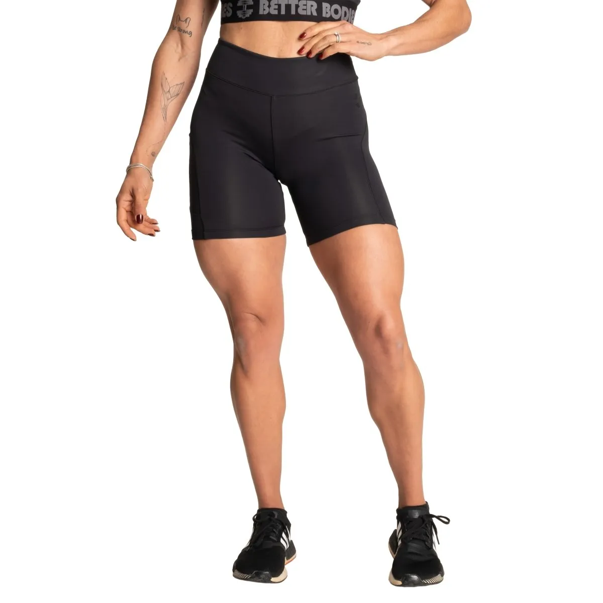 Better Bodies High Waist Shorts - Black