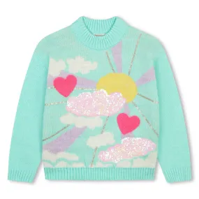 Billieblush Girls Green Pullover  U20461