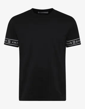 Black 4G Logo Trim Slim Fit T-Shirt -