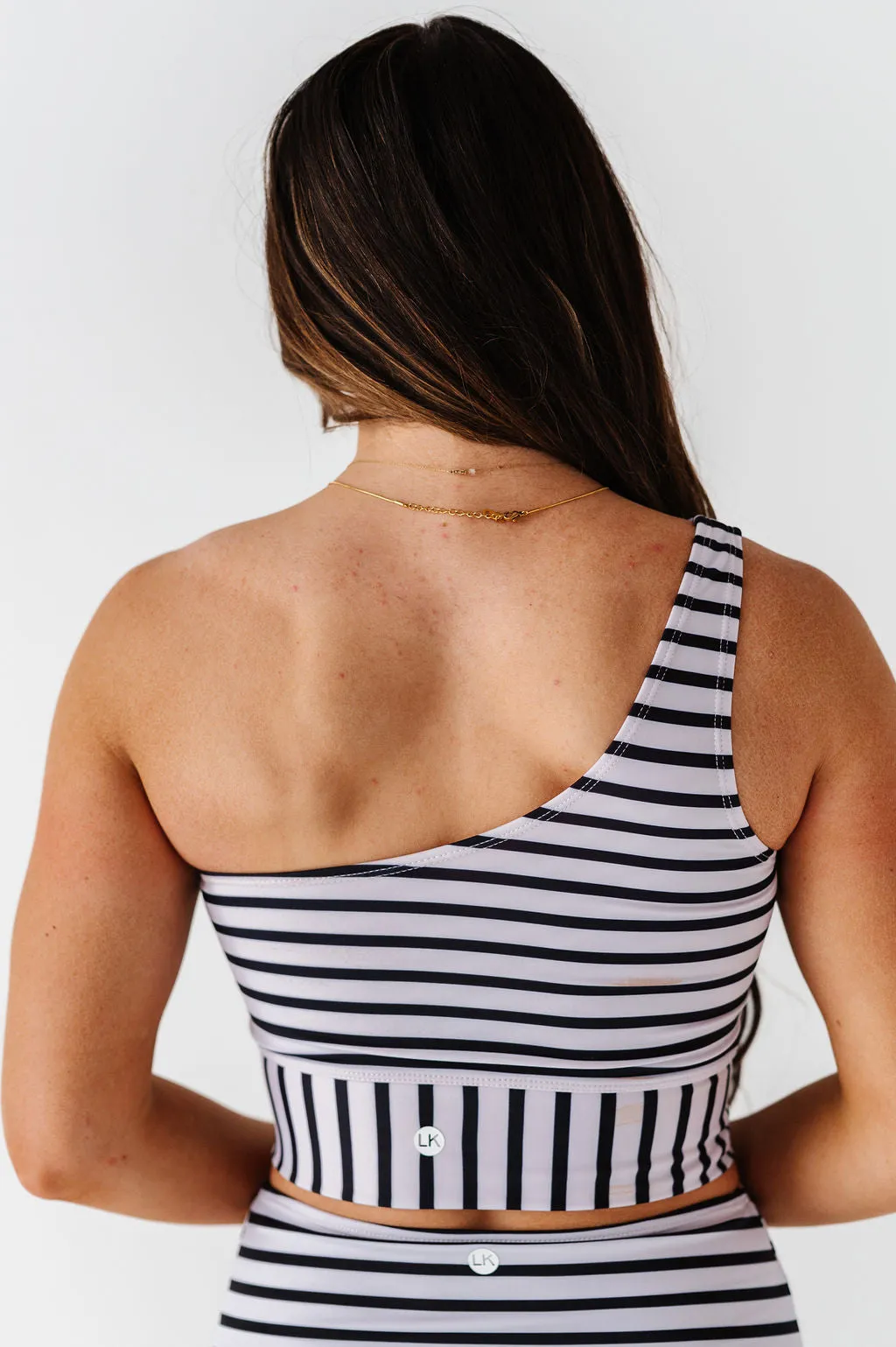 Black & White Stripe Kokomo Crop