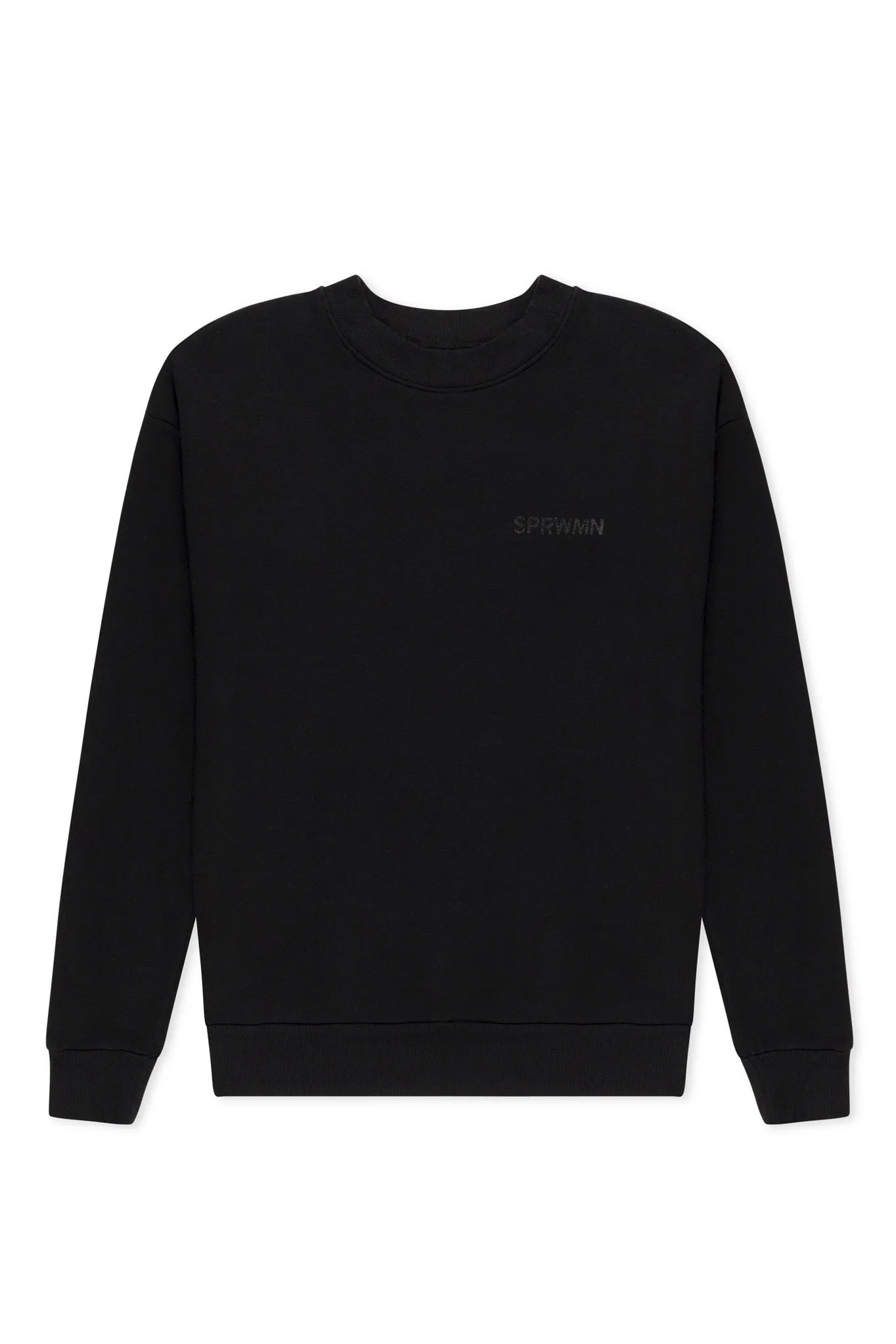 Black Glossy Logo Sweatshirt