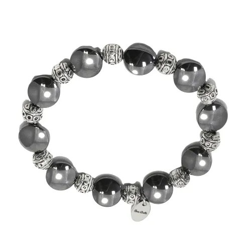 Black Hematite Gemstone Stretch Bracelet