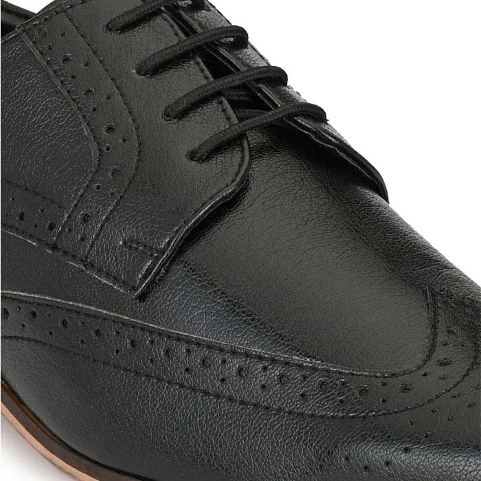 Black Leather Formal Brogue