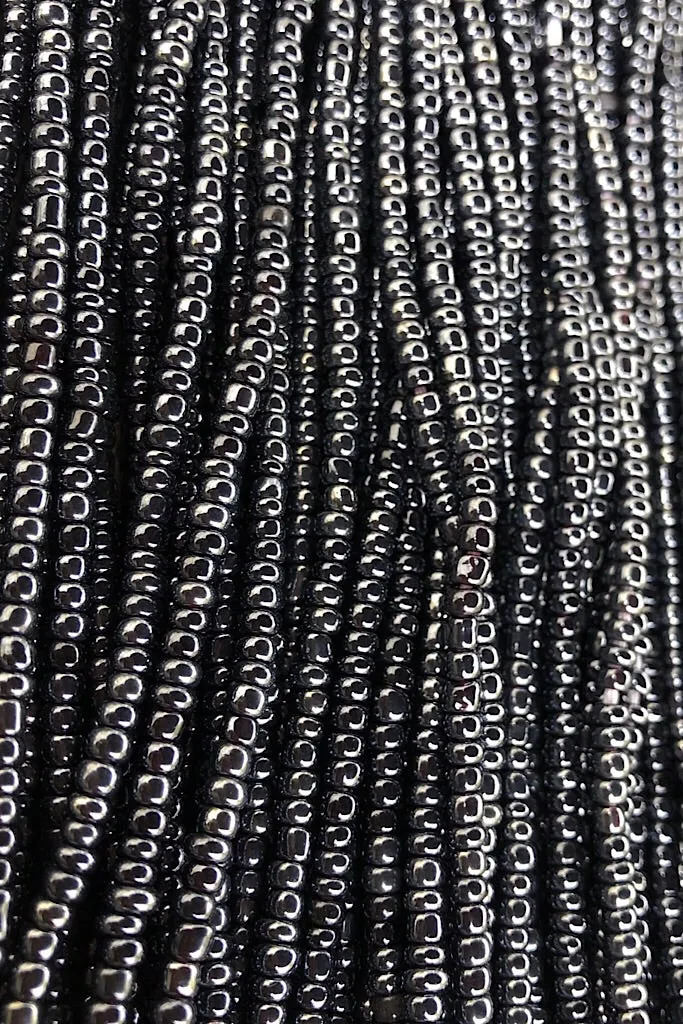 Black Opal Tie On Waist Bead