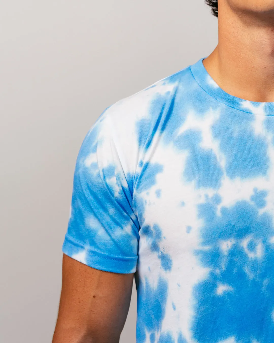 Blue and White Tie Dye Unisex Essential T-Shirt