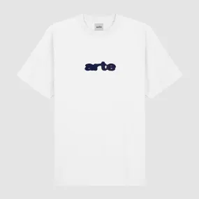 Blur Embroidery T-shirt - White