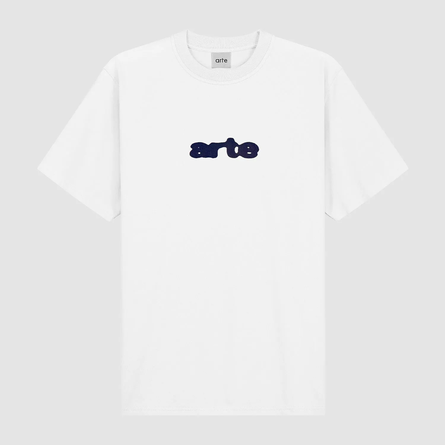 Blur Embroidery T-shirt - White