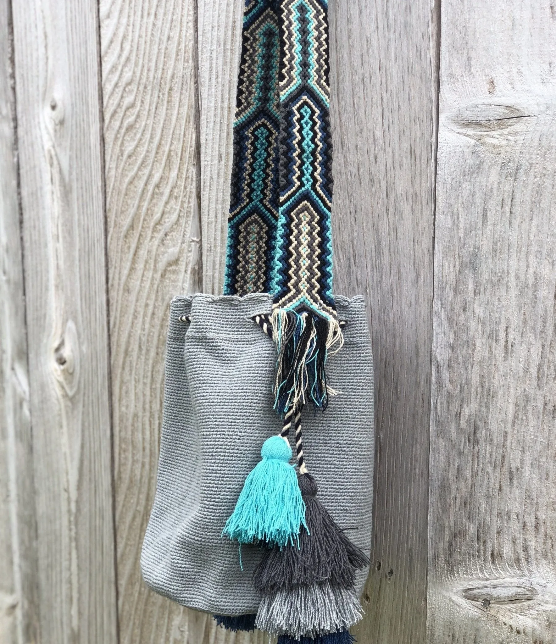 Bohemian Bags with Multi-Tassels and Macrame Strap