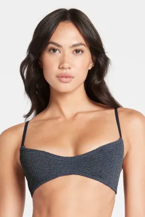 Bond-eye Lissio Crop - Navy Lurex