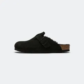 Boston - Black Suede Leather/Shearling